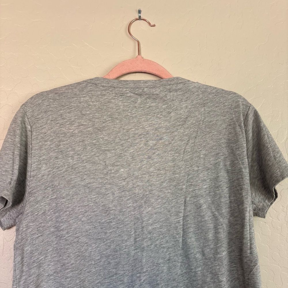 Sanctuary Gray Asymmetrical Ruffle Short Sleeve Top Small - Picture 6 of 6